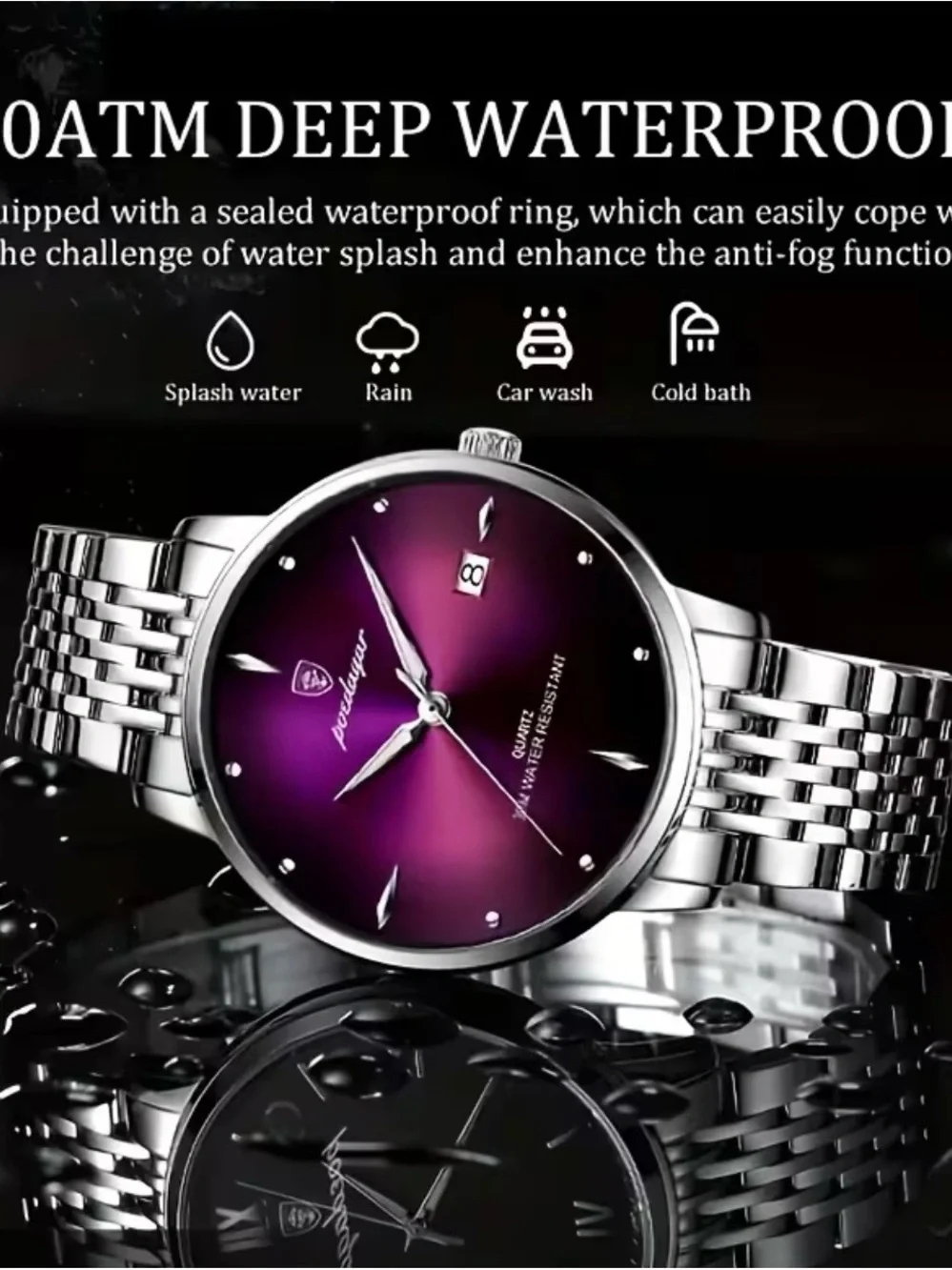 Men's Casual Business Waterproof Calendar Luminous Top Brand Luxury Quartz Watch